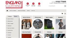 Desktop Screenshot of england-clothing.co.uk